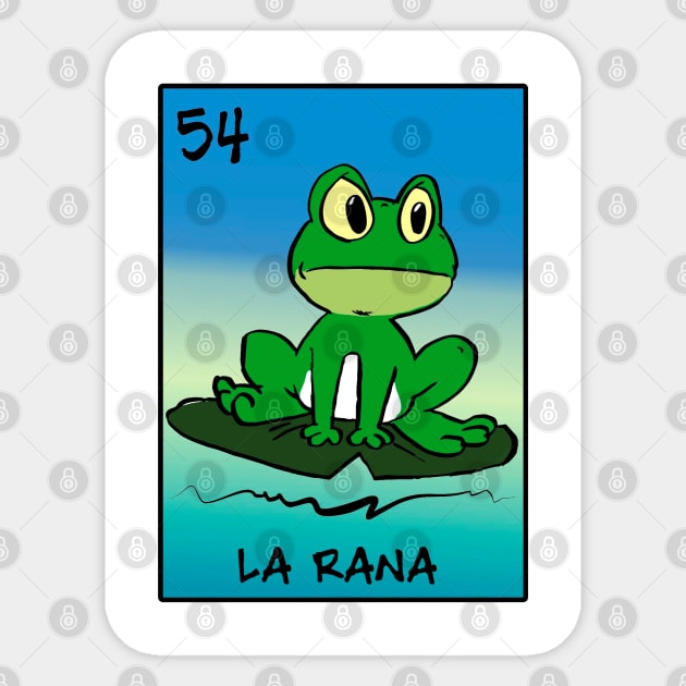 LA RANA Sticker by loteriaeldiablito